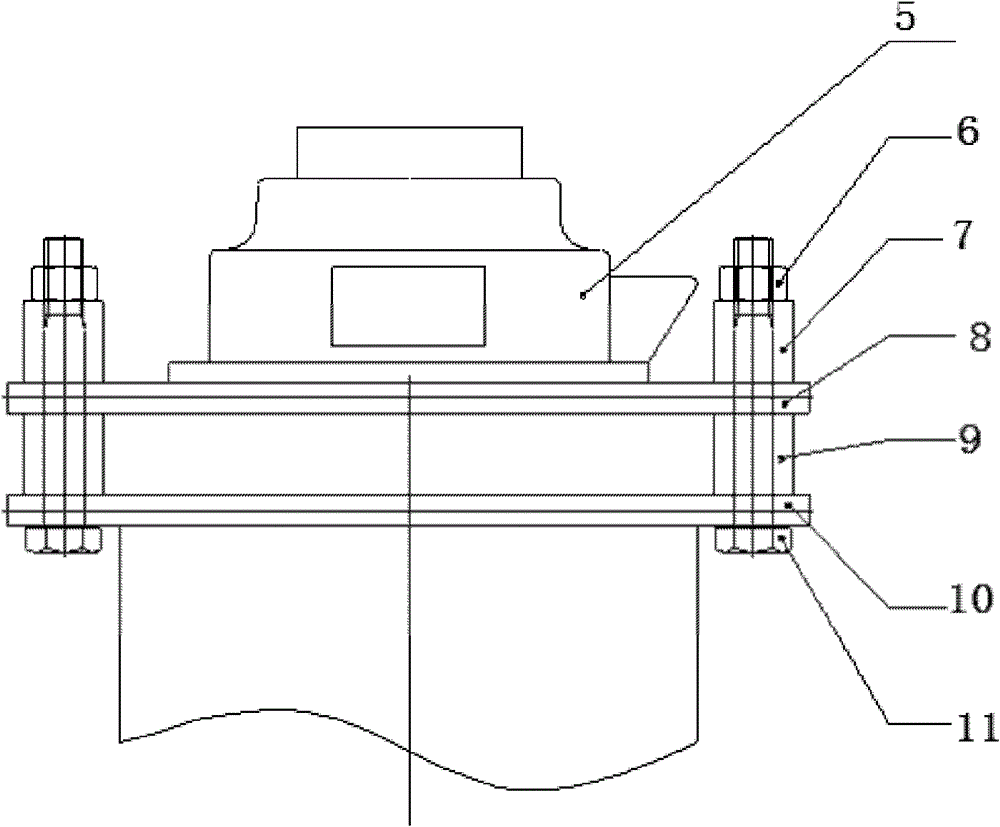 Rubber spring damping shock absorber