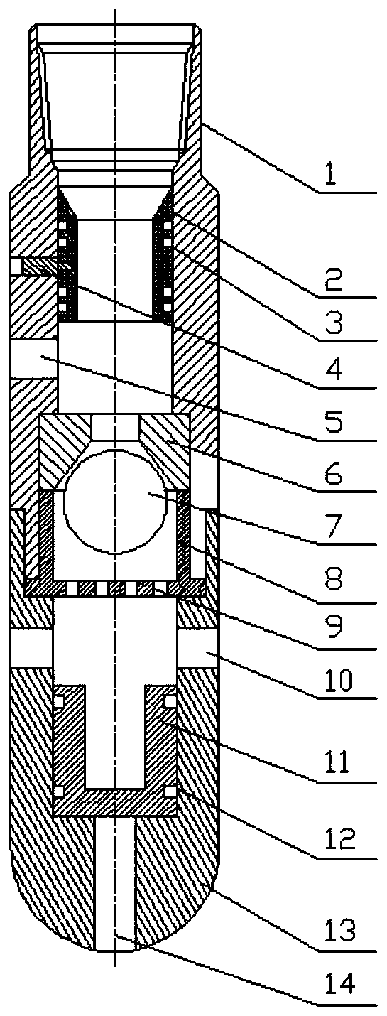 A multifunctional setting ball seat and its application method