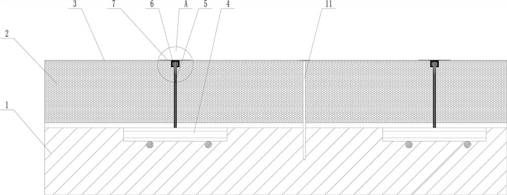 Gridding cloth external thermal insulation fixing system