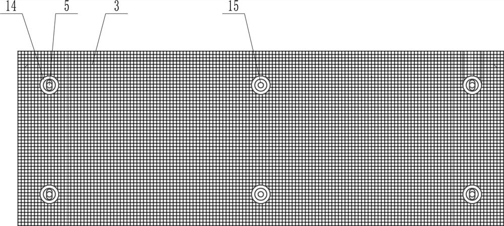 Gridding cloth external thermal insulation fixing system