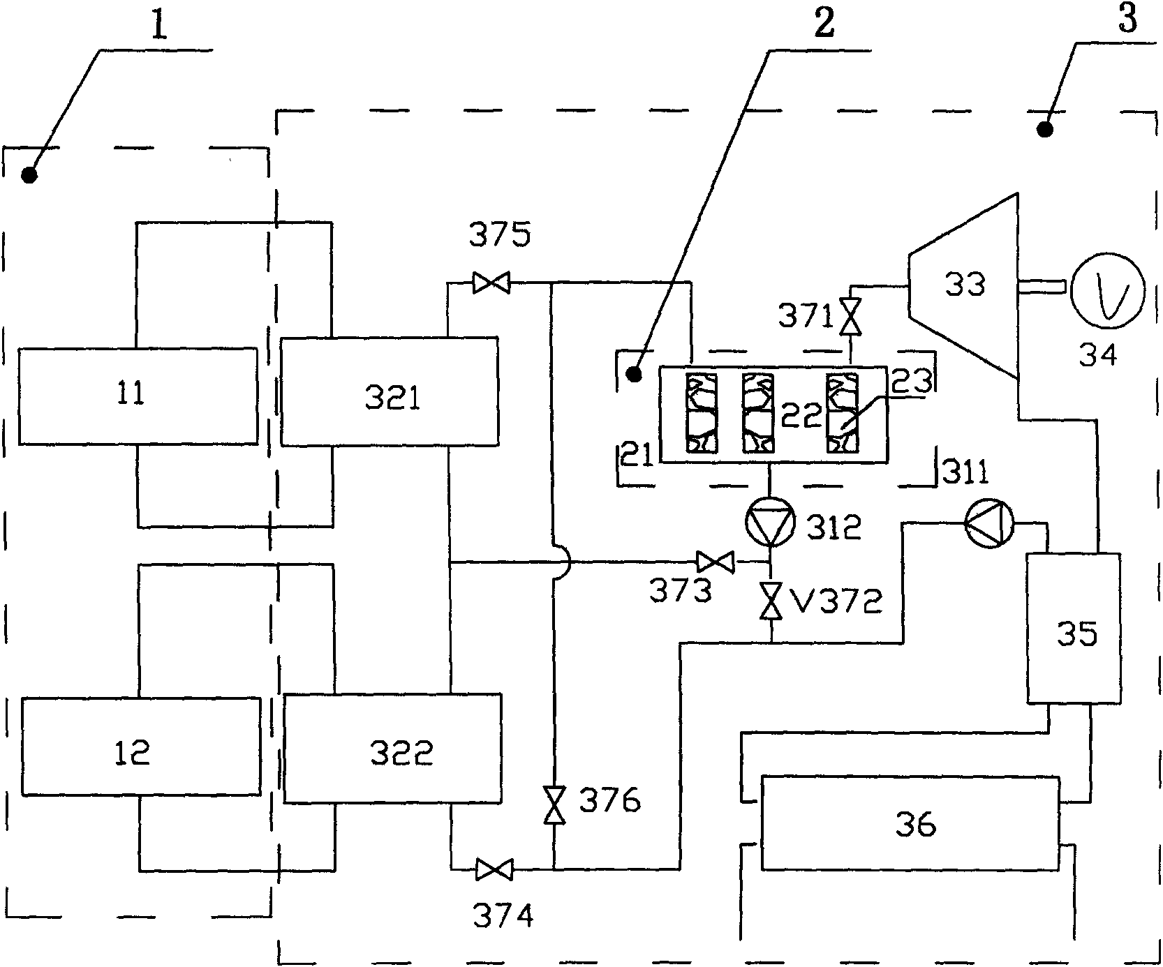 Inner thermal storage solar low-temperature thermal power generation system