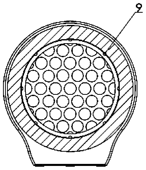 Peripheral sampling differential pressure sensor for gas flow collection