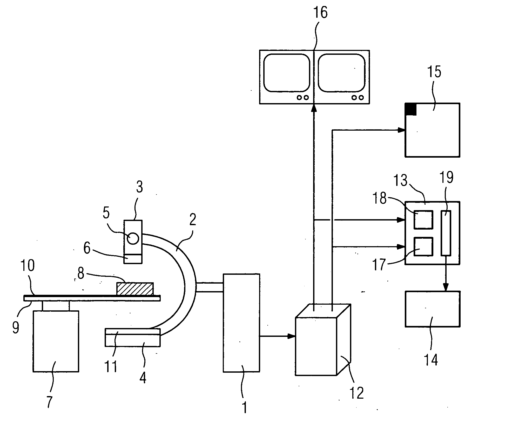 X-ray diagnostic apparatus and method for operating an x-ray diagnostic apparatus for determining quality values