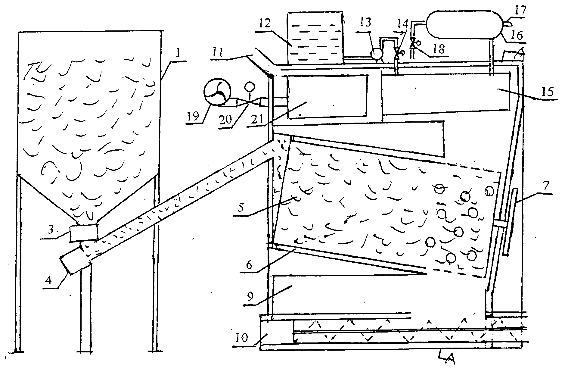 Straw gasification furnace capable of continuously producing gas