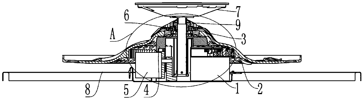 Shuffling and lifting device of mahjong machine