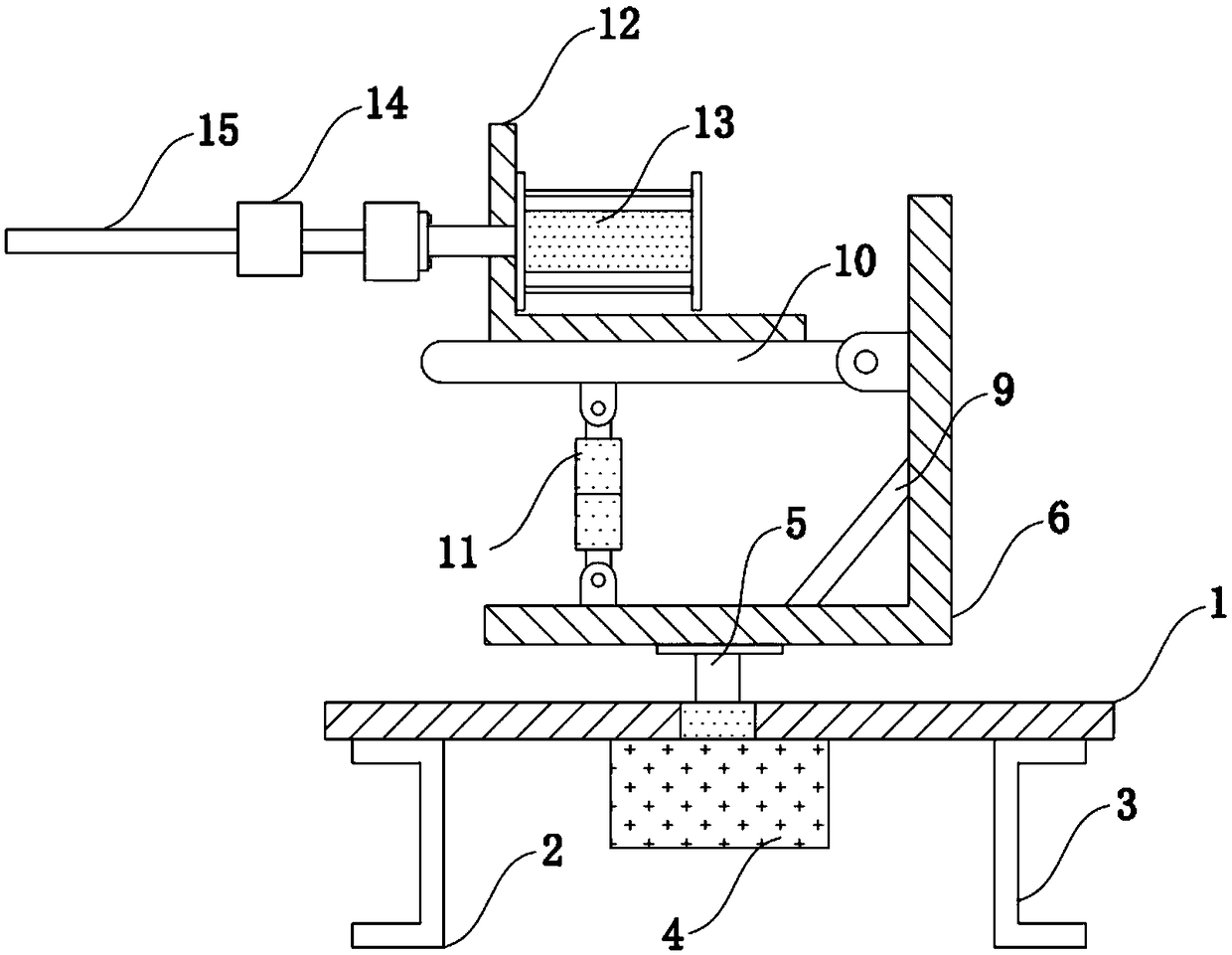 Rotary feeding device for new energy material processing