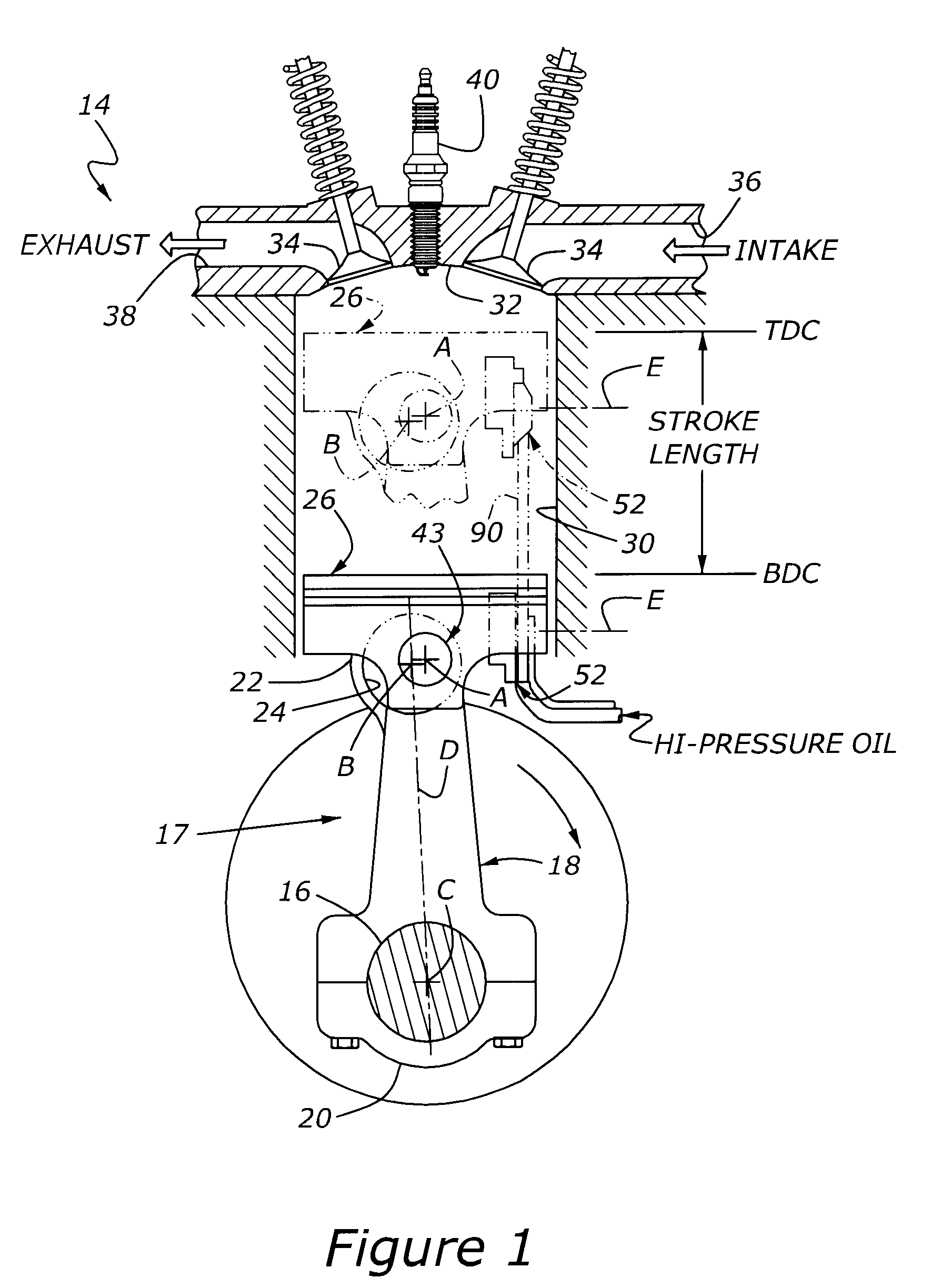 Variable compression ratio engine with isolated actuator