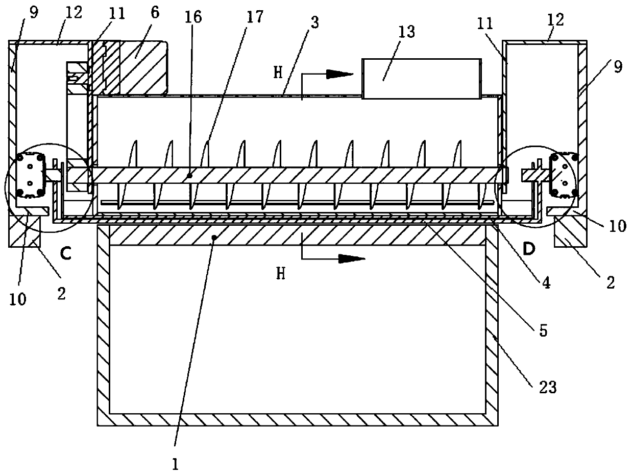 Bidirectional powder pavement device used for 3D printing process