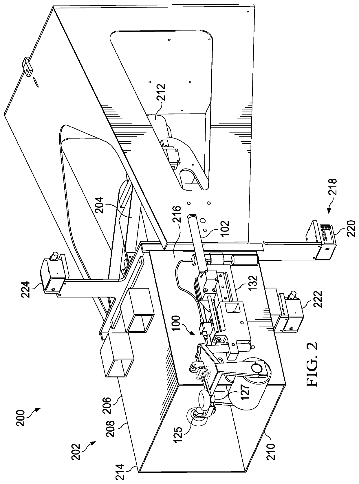 Robotic end effector system with surface tracking and methods for use