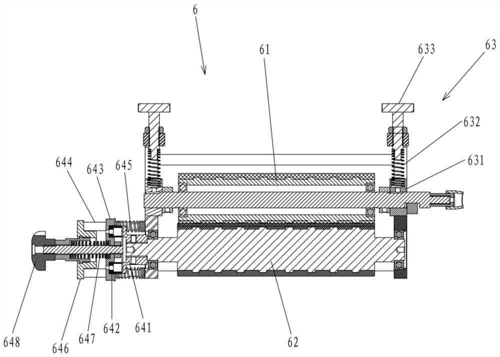 Driven compression roller assembly and AOI detection device applying same