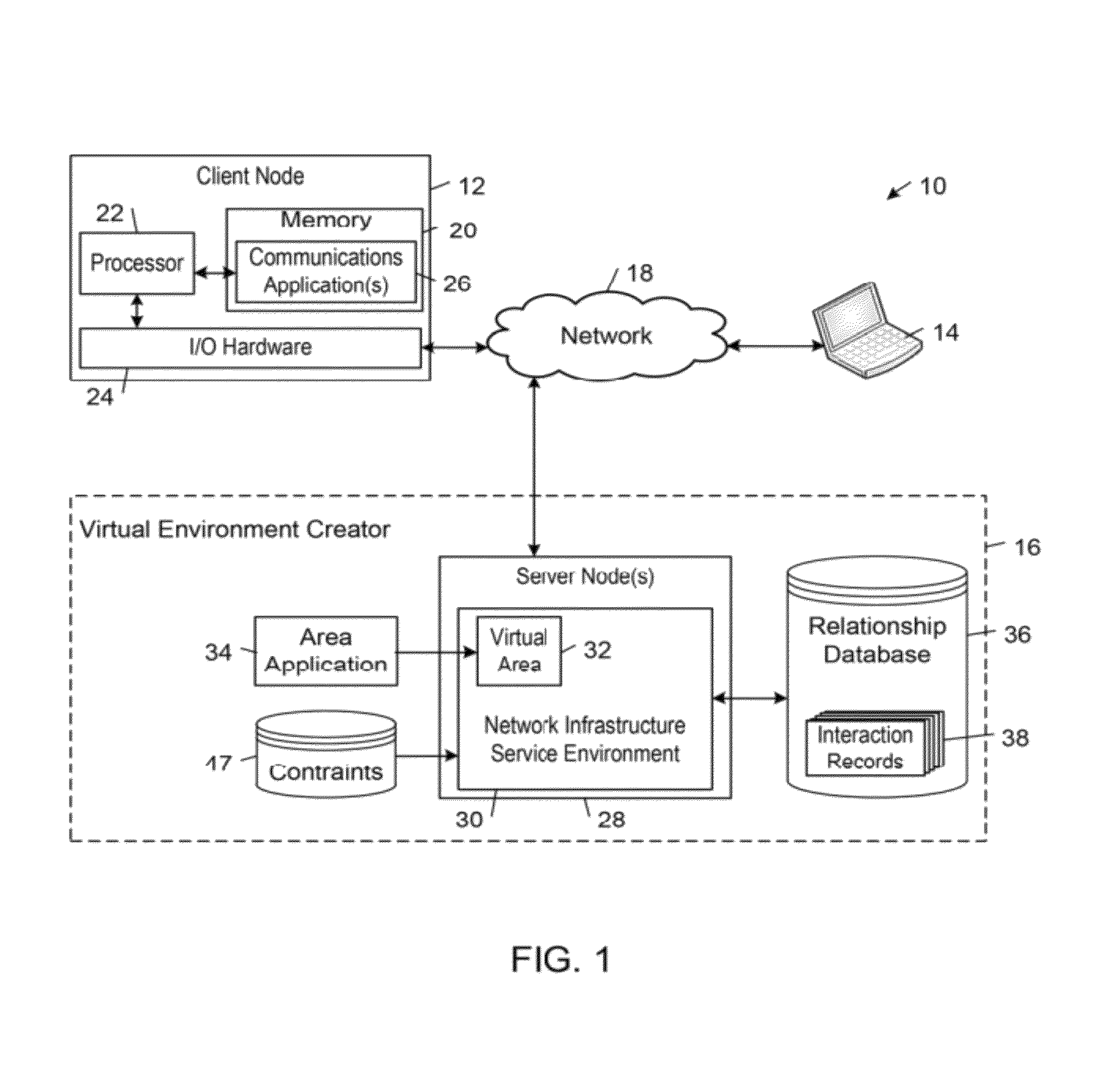 Interfacing with a spatial virtual communication environment