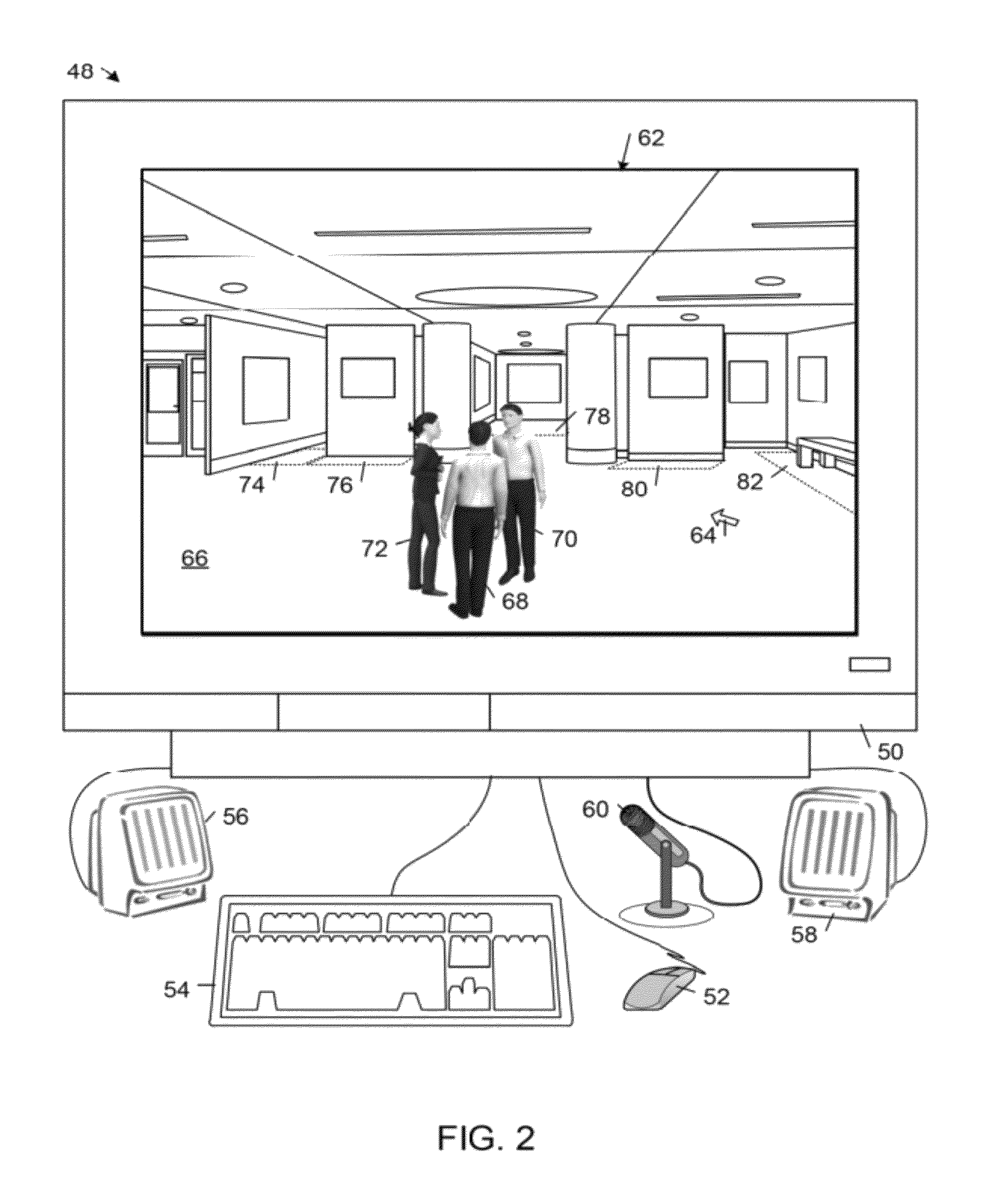 Interfacing with a spatial virtual communication environment