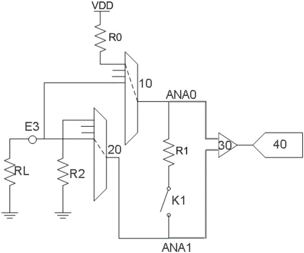 Artificial cochlea implant chip leakage detection unit and artificial cochlea implant chip leakage detection method