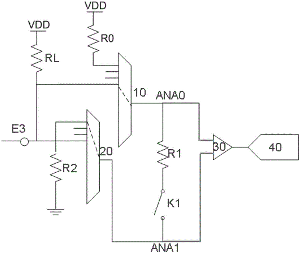 Artificial cochlea implant chip leakage detection unit and artificial cochlea implant chip leakage detection method