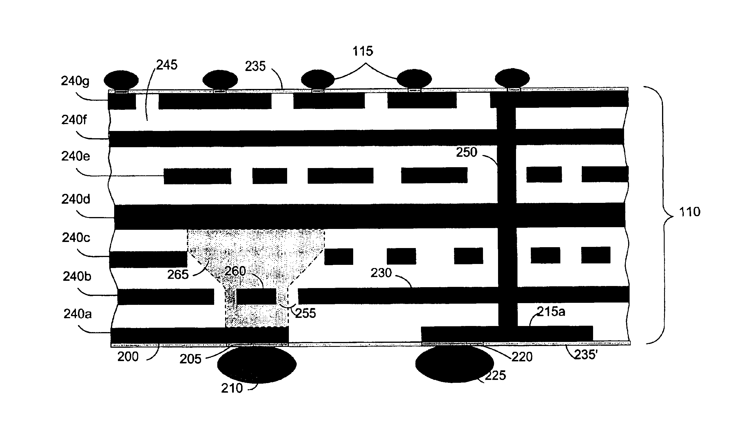 Electronic device carrier adapted for transmitting high frequency signals