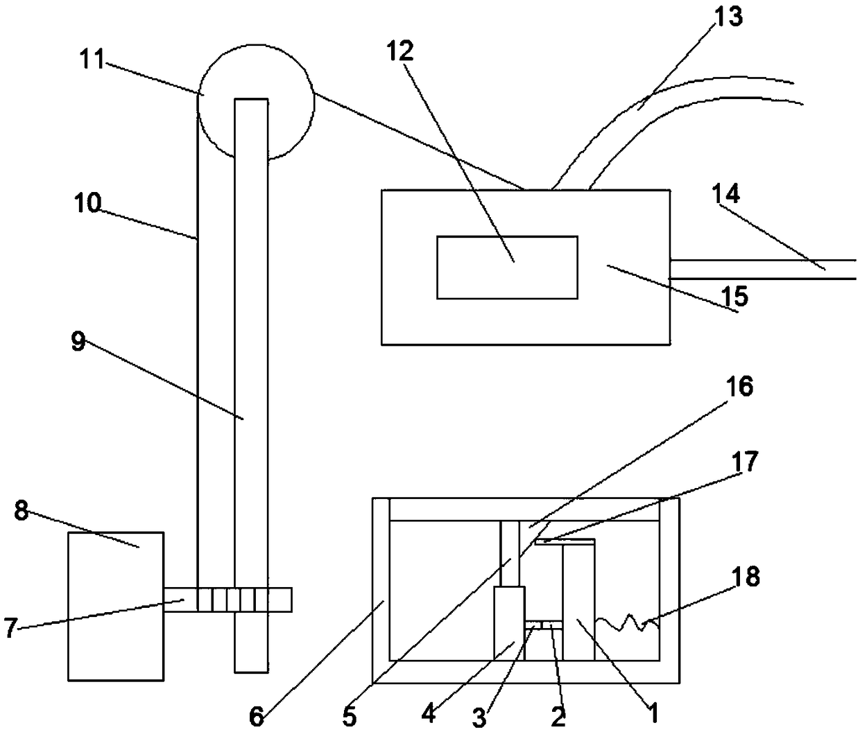 Fire extinguishing device for expanded polystyrene