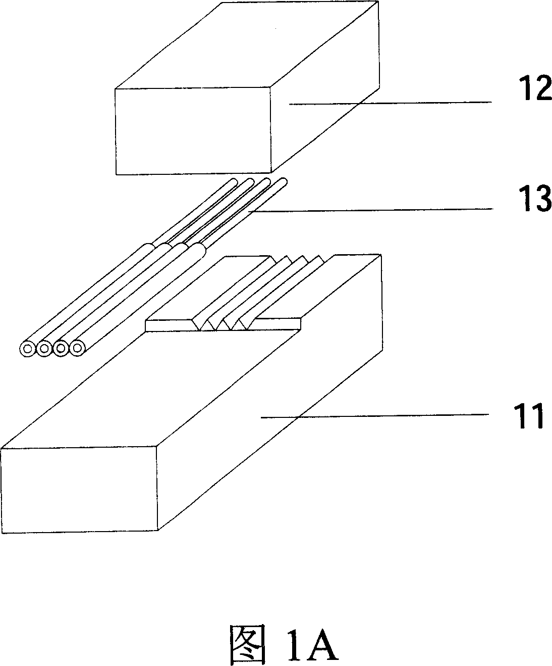 Method for producing novel high precision optical fiber array