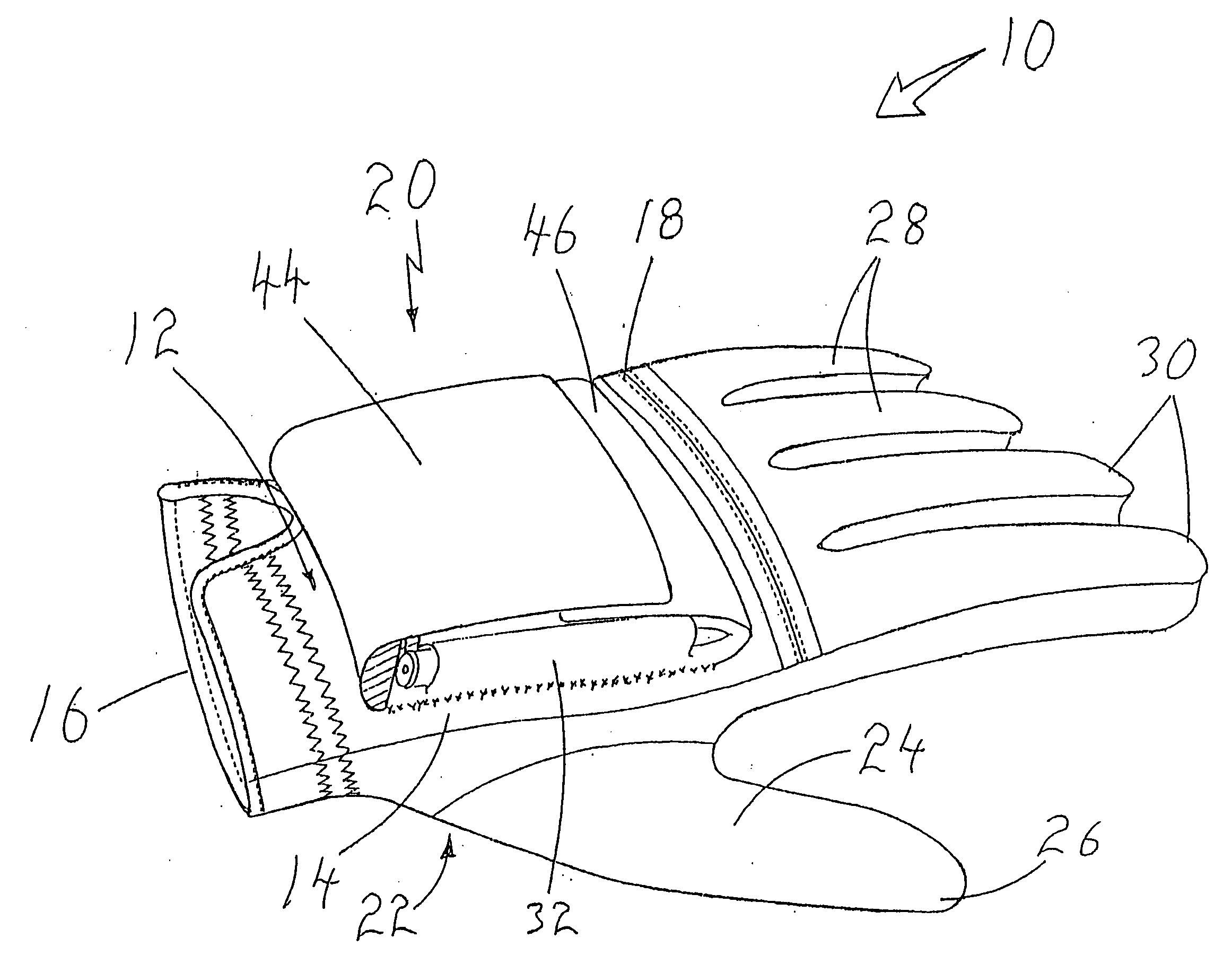 Glove with ammunition holder