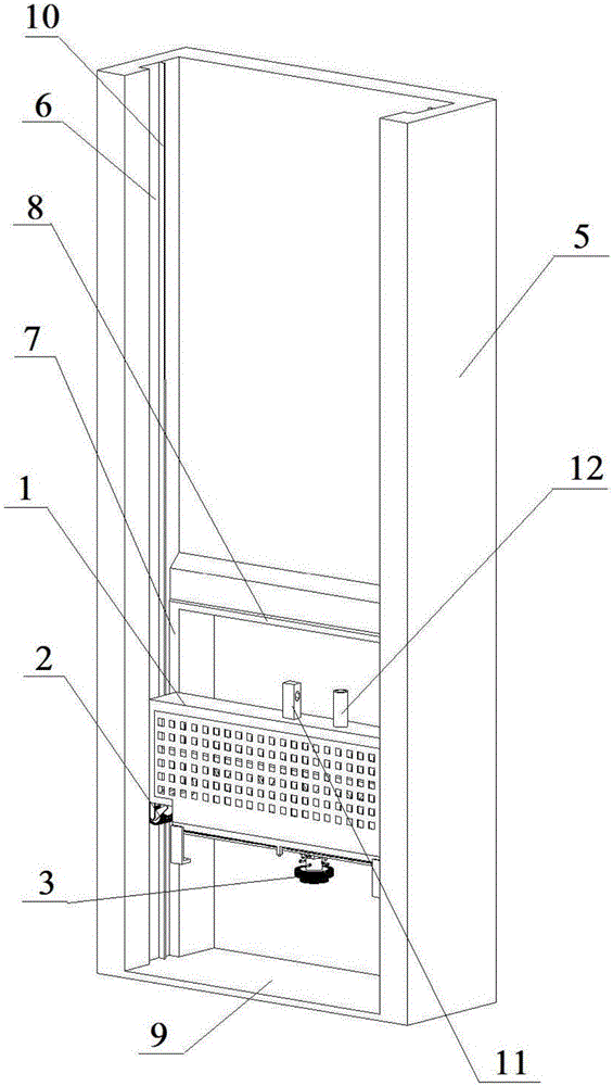 Automatic cleaning machine for sluice gate guide rails of frame-type PX pump station