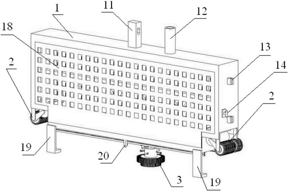 Automatic cleaning machine for sluice gate guide rails of frame-type PX pump station