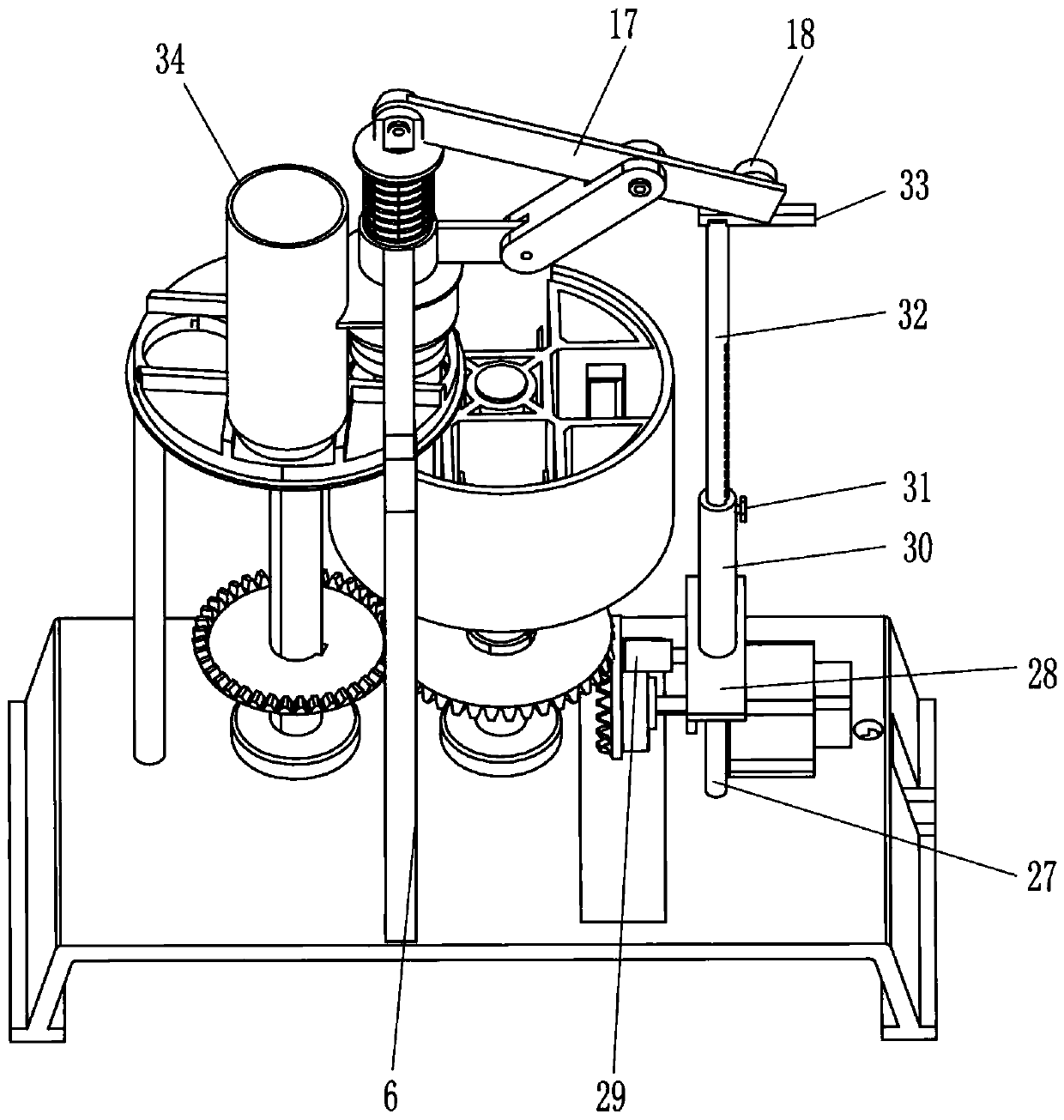 Automatic cover pressing and screwing device for gift packaging tins