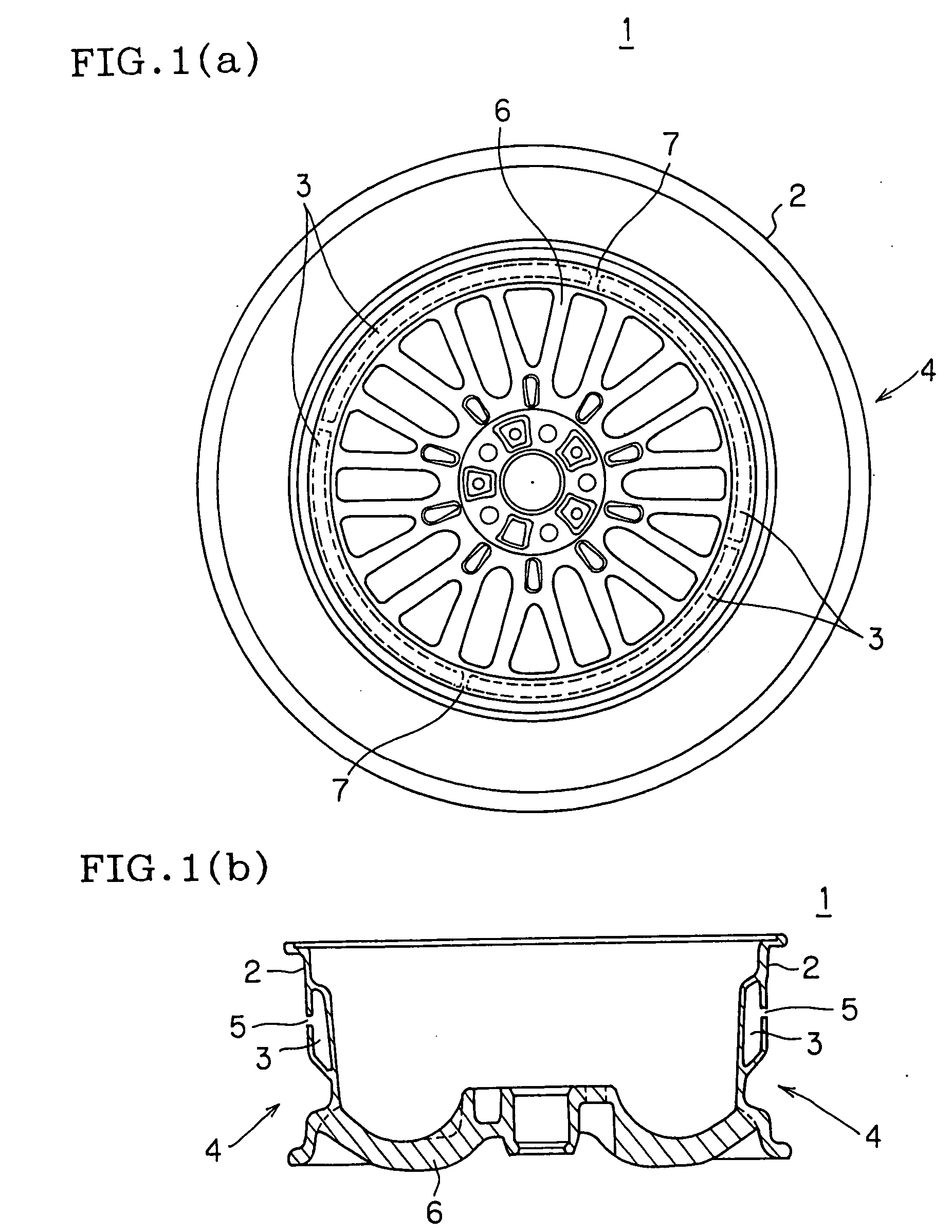 Vehicle wheel and manufacturing method of the same