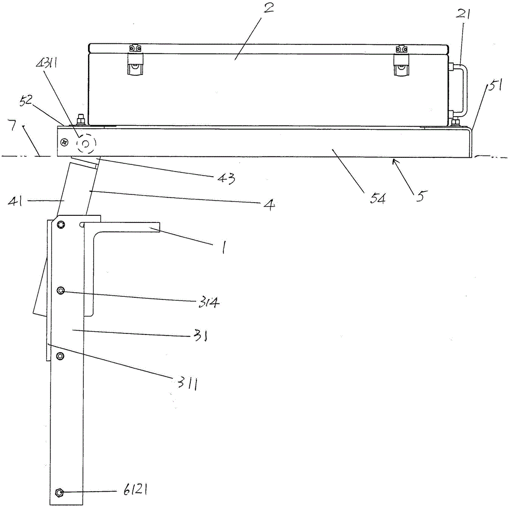 Electric control cabinet lifting device for escalator