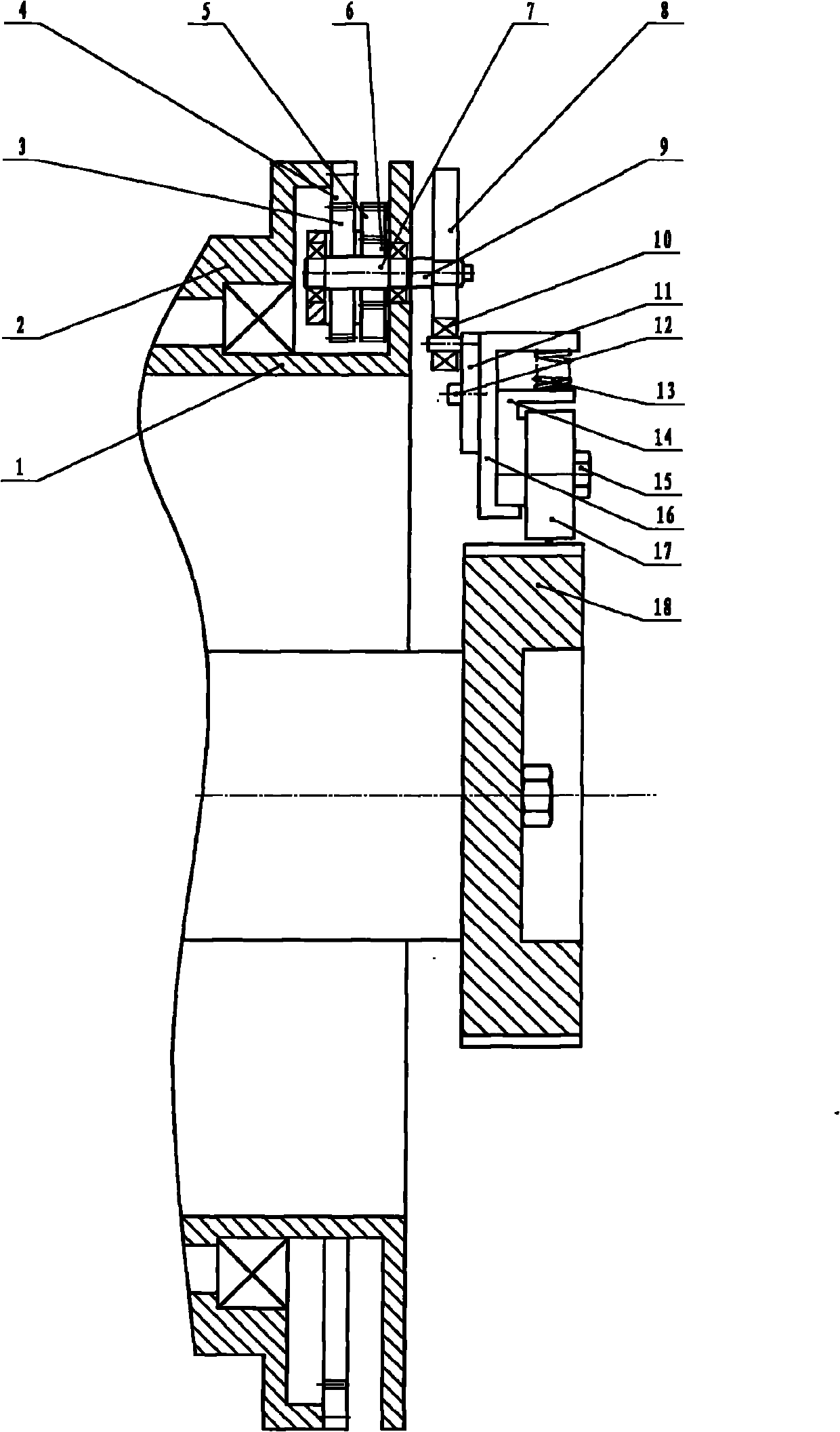 Welding and forming device of concrete hollow square pile reinforcing cage