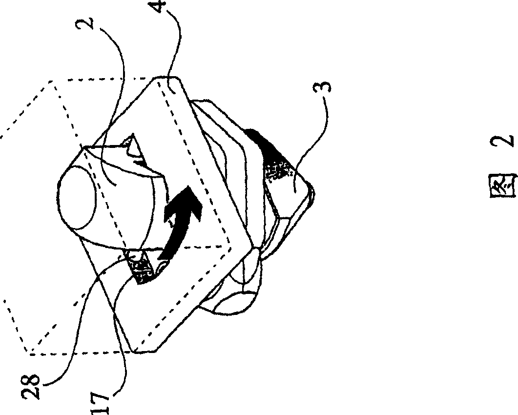 A container lock for locking stacked containers to each other