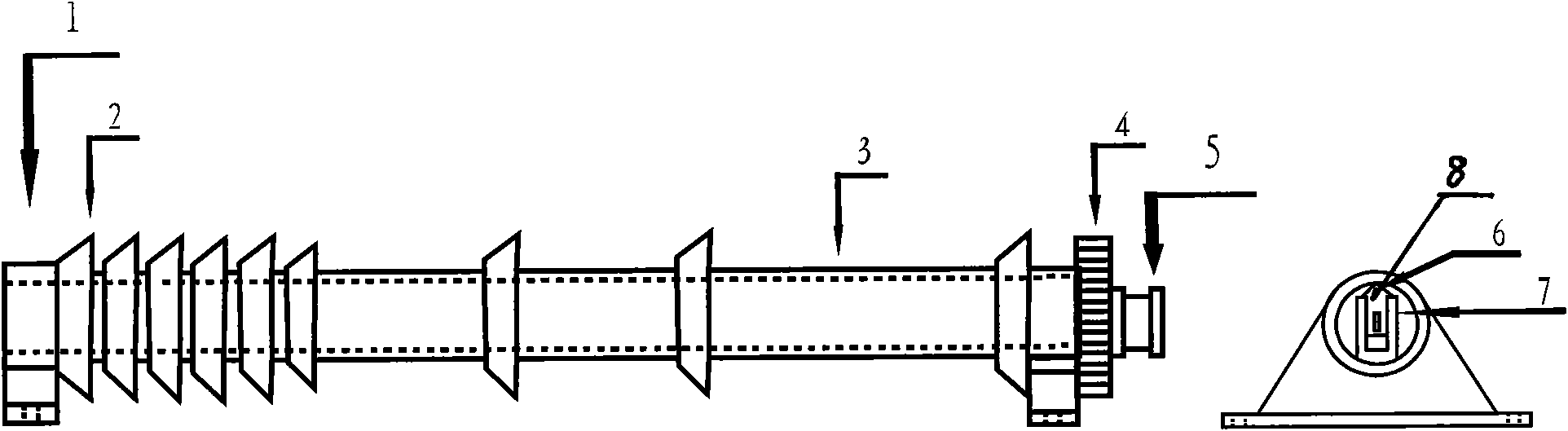 Wind power generation device for driving device