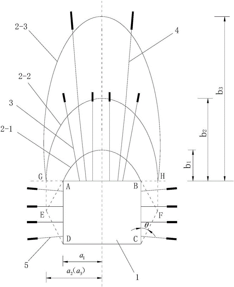 A mining roadway support method based on the determination of caving arch height