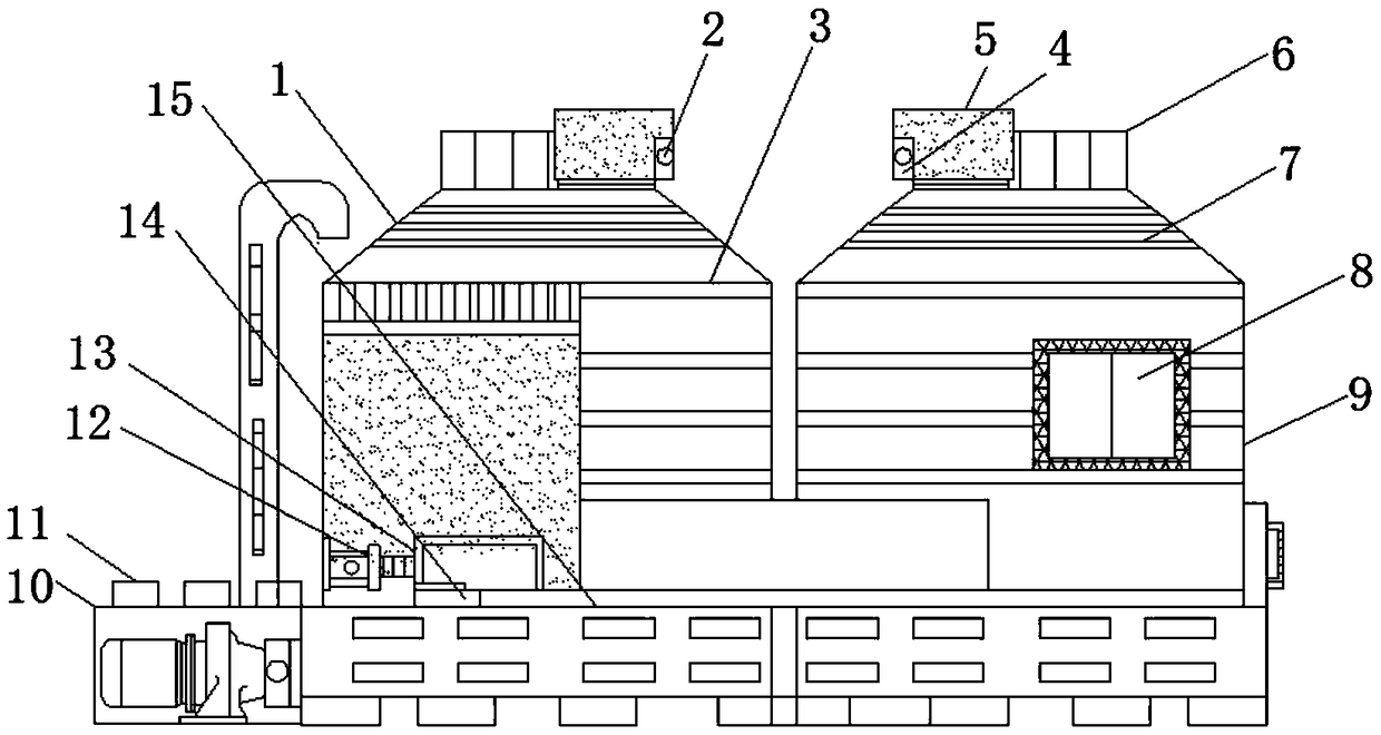 Rapid shaping and cooling device for special steel casting