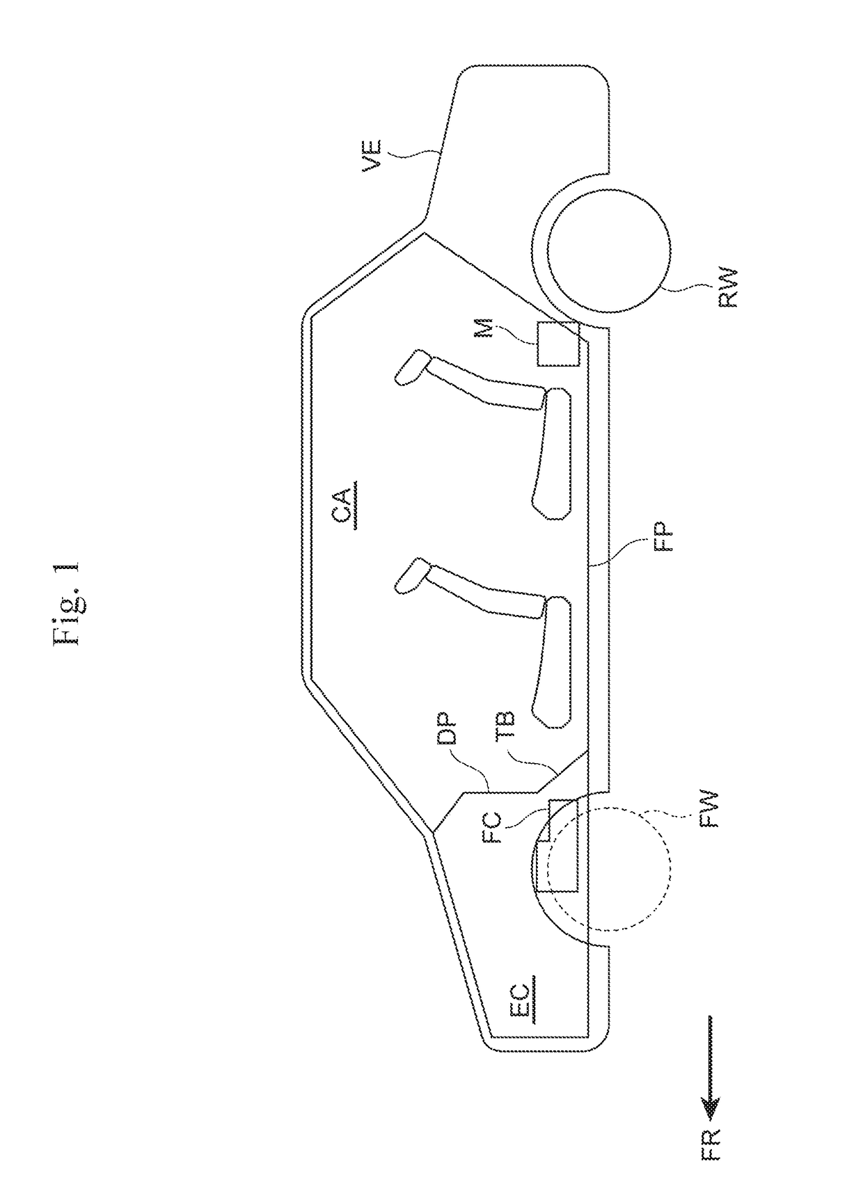 Vehicle with fuel cell unit