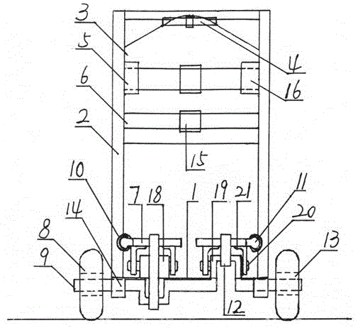 Manufacture and use method of crankshaft type walking vehicle for hemiplegic patients