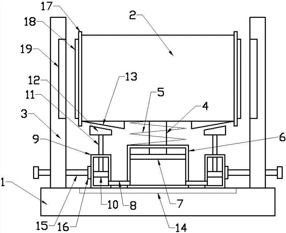 Novel energy automobile battery protection damping mechanism