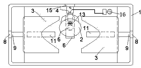 Balance ability testing and training device for middle-aged and elderly patients