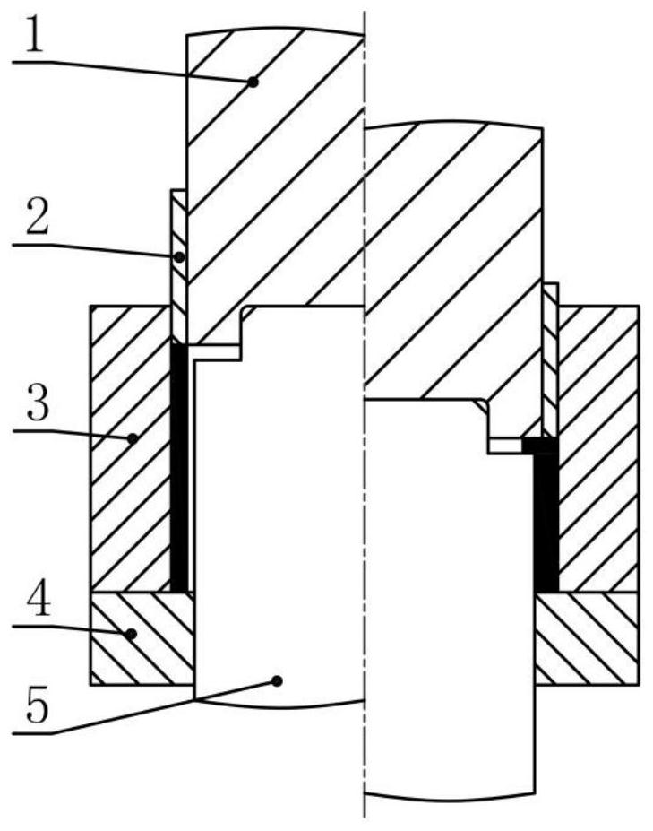 Forging forming die and method for cylindrical part plate with small fillet characteristic