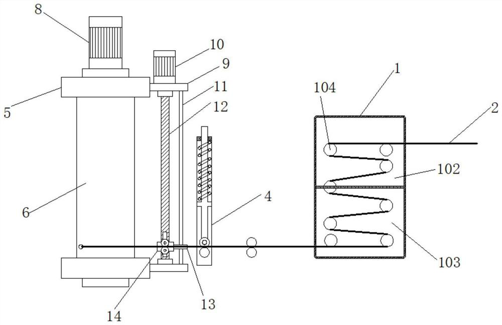 High-strength and high-conductivity copper alloy wire casting equipment for wave-proof sleeve and method thereof