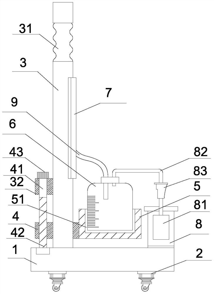 Anti-blocking drainage device for thoracic surgery department