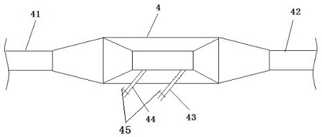 Epoxy powder internal spraying device