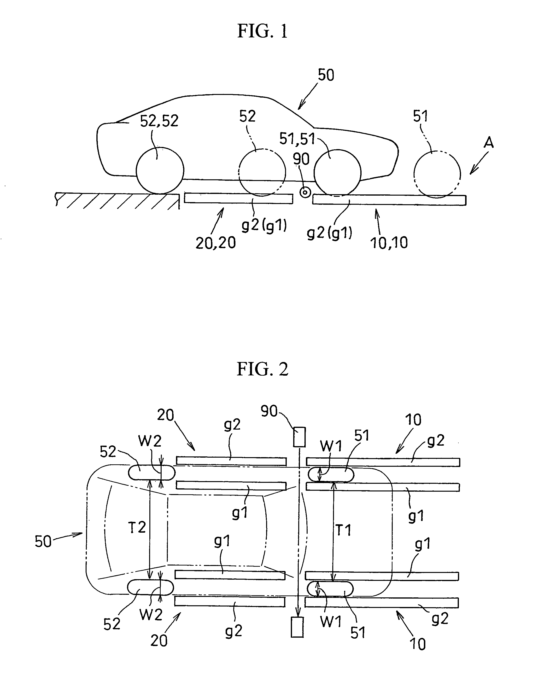 Vehicle positioning apparatus