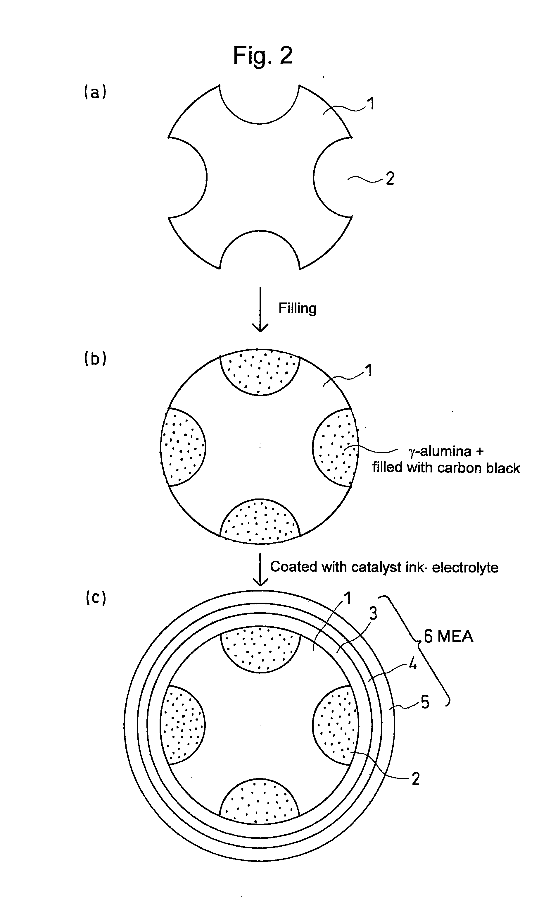 Tube-shaped solid polymer fuel cell and method for producing tube-shaped solid polymer fuel cell