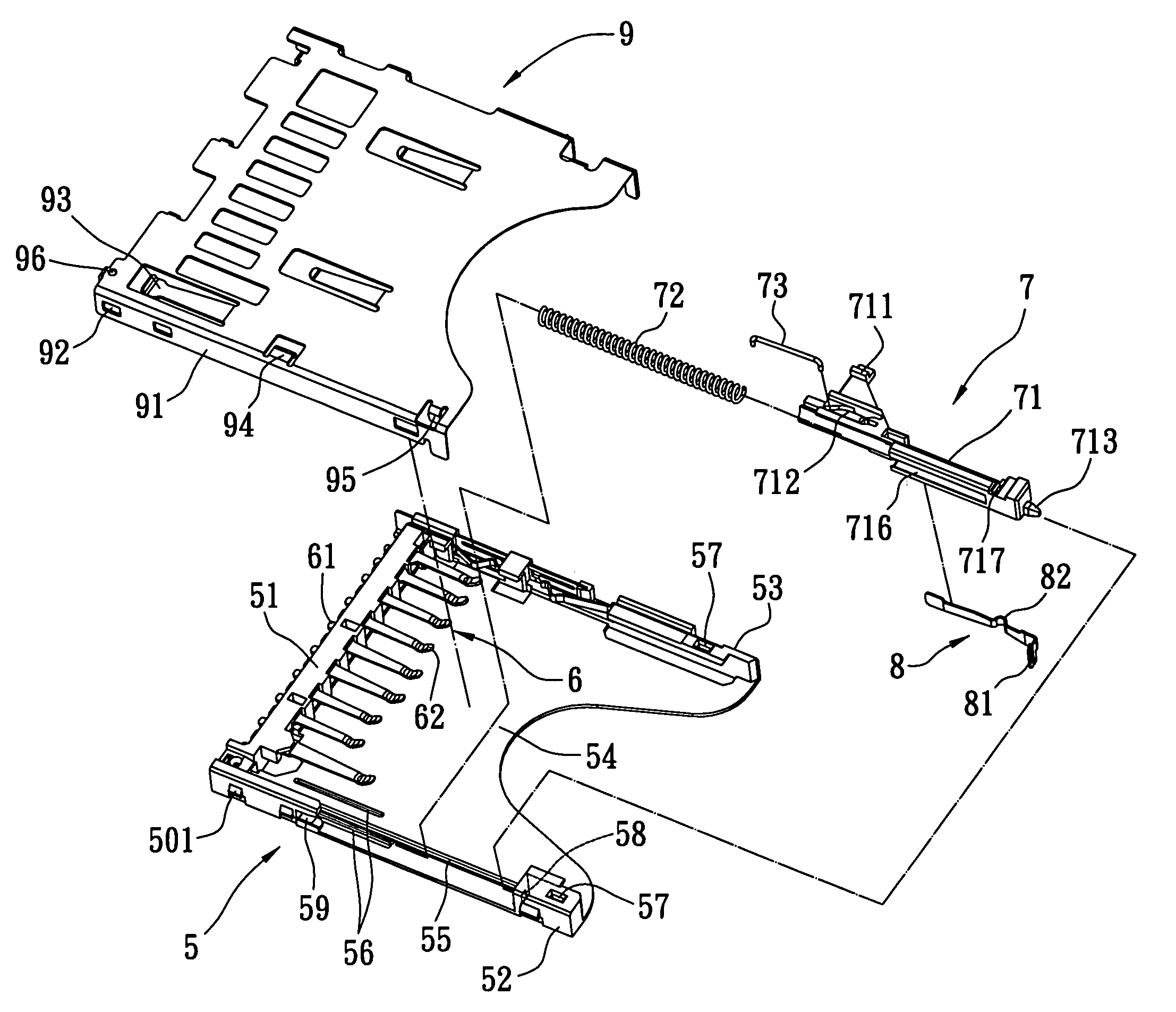 Electrical card connector