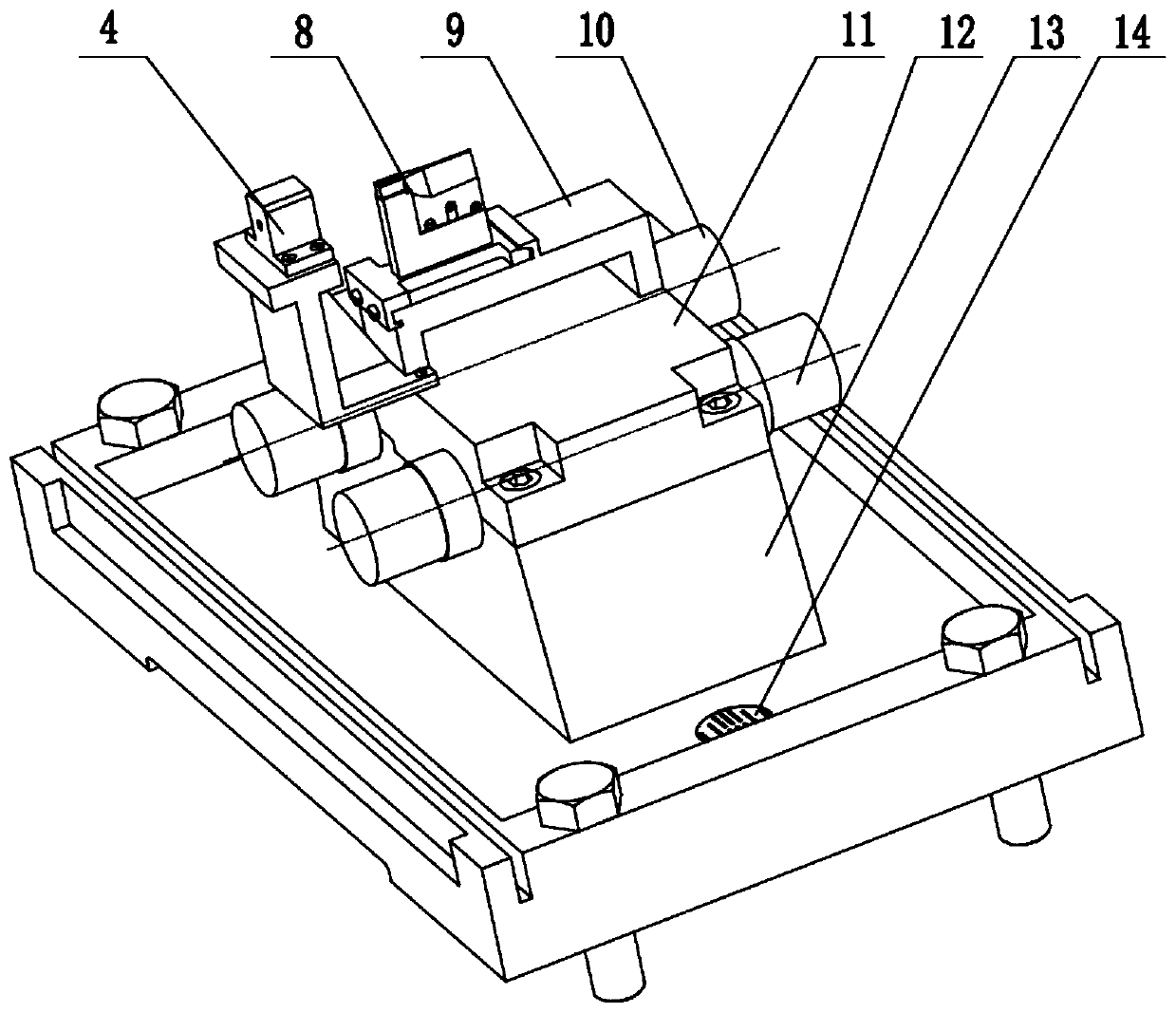 A double-shaft cantilever skew rolling mill