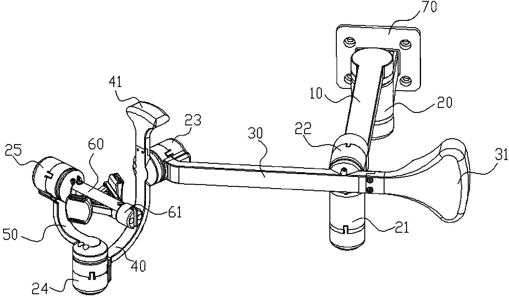 Fully-passive six-degree-of-freedom main manipulator