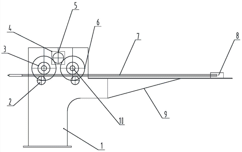 Weft insertion transmission mechanism for carbon fiber three-dimensional loom