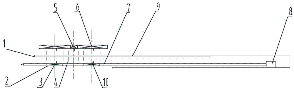 Weft insertion transmission mechanism for carbon fiber three-dimensional loom