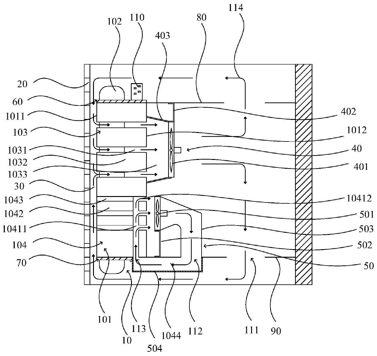 Cooling device for motor