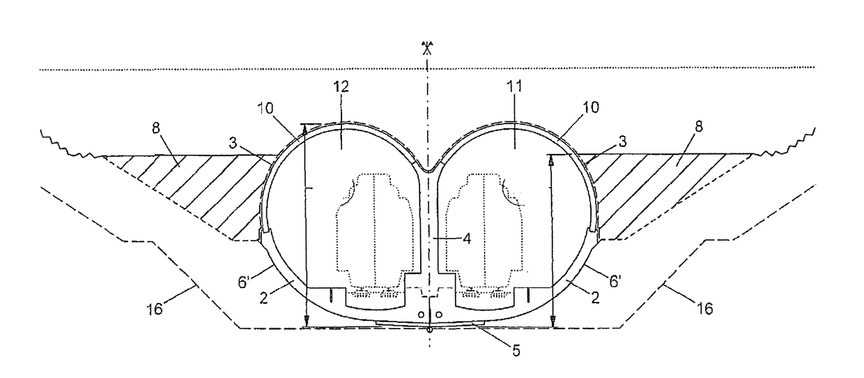 Arched cut-and-cover structure and method of its construction