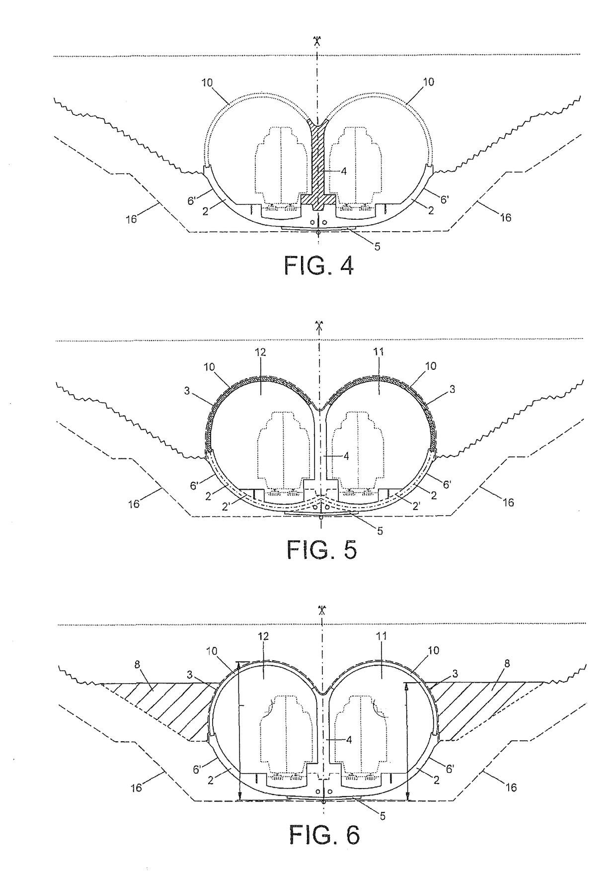 Arched cut-and-cover structure and method of its construction